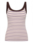 Topshop - Tsmolly Sl Stripe Scoop Rib Vest Jrs - Kootud vestid - S