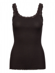 Rosemunde - Rwbabette Silk Sl Deep Back Lace Top - Varrukateta - XS