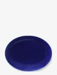 Lyngby Porcel&aelig;n - Rhombe Color Oval Serving Dish 35X26.5 Dark Blue - Serveerimisvaagnad - 35X26.5CM