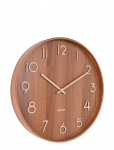 KARLSSON - Wall Clock Pure Medium Dark Basswood - Seinakellad - &Oslash;40CM