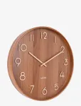 KARLSSON - Wall Clock Pure Medium Dark Basswood - Seinakellad - &Oslash;40CM
