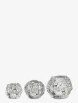 Kosta Boda - Snowball Ljuslykta 3-Pack - Teek&uuml;&uuml;nlajalad - ONE SIZE