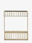 House Doctor - Basket, Hdbath, Double, Brushed Bra - Bathroom Shelves - ONE SIZE