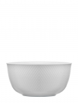 Lyngby Porcel&aelig;n - Rhombe Serveringssk&aring;l &Oslash;22 Cm Hvid - Serveerimiskausid - &Oslash; 22 cm
