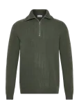 Davida Cashmere - Man Chunky Rib Half Zip - Poolpika lukuga džemprid - S