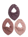 Pippi - Bandana Bib Girl -Aop (3-Pack) - Pudip&otilde;lled - ONE SIZE