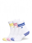 New Balance - Active Lifestyle Striped Crew Socks 3 Pack - Spordisokid - L