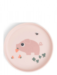 Done By Deer - Foodie Plate Tiny Farm Powder - S&ouml;&ouml;giaeg - &Oslash;20X H 2CM