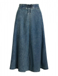 Lauren Ralph Lauren - Denim Drawcord Midi Skirt - P&otilde;lveni ja midiseelikud - 32
