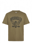 Wrangler - Americana Tee - L&uuml;hikeste varrukatega - M