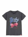 Indian Blue Jeans - T-Shirt Cherry - L&uuml;hikeste varrukatega - 164