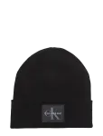 Calvin Klein - Monologo Patch Beanie - Kootud m&uuml;tsid - ONE SIZE