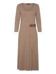 Lauren Ralph Lauren - Buckle-Trim Rib-Knit Midi Dress - P&otilde;lveni ja midi - 46