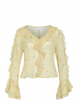 Vila - Viemmy L/S V-Neck Frill Top - Pikkade varrukatega - 38