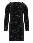 Lindex - Dress Long Sleeve Velvet - Pikkade varrukatega vabaajakleidid - 158/164