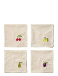Midnatt - Napkins 4-Pack Tutti Frutti - Riidest salvr&auml;tikud - 40X40CM
