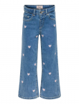 Kids Only - Kmgjuicy Wide Leg Heart Emb Jeans Noos - Laiad teksad - 128