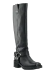 Bianco - Biamary Knee High Biker Boot Tumbled Leather - Pika s&auml;&auml;rega - 37