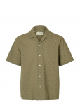 Selected - Slhrlxjax Broderie Ss Shirt - L&uuml;hikeste varrukatega s&auml;rgid - XL