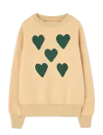 THE ANIMALS OBSERVATORY - Hearts Soft Brown Bear Sweatshirt - Dressipluusid - 10 Y