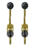 House Doctor - Hooks, Hdball, Black, White - Riidepuud - ONE SIZE