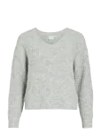 Vila - Vilampe V-Neck L/S Knit Top-Noos - Džemprid - XXL
