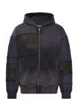 Weekday - Washed Patchwork Zip Hoodie - Kerged jakid - L