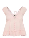 Gina Tricot - Peplum Top - L&uuml;hikeste varrukatega - XS