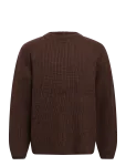 Garment Project - Boxy Wool Knit - Brown Melange - &Uuml;mara kaelusega - S