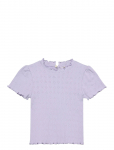 En Fant - T-Shirt Ss Pointelle - L&uuml;hikeste varrukatega - 104
