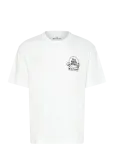 Edwin - Ramen Pink T-Shirt-White - L&uuml;hikeste varrukatega - S