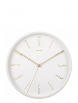 KARLSSON - Wall Clock Belle Numbers Metal White - Seinakellad - &Oslash; 35 CM