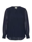 Kaffe Curve - Kceliana Pleat Blouse - Pikkade varrukatega - 52