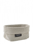 Blomus - Crochet Rope Basket M - 15 X 10 X 9 Cm - Tela - Sand - Hoiukorvid - L 15CM