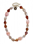 Bud To Rose - Prisma Resin Necklace Pink/Brown - Statement kaelakeed - ONE SIZE