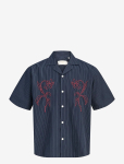 Jack & Jones - Joratocha Embroidery Shirt Ss - Vabaaja s&auml;rgid - XL