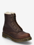 Dr. Martens - 1460 Serena Zip Dark Brown Grizzly - Madala kontsaga poolsaapad - 42