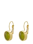 Bud To Rose - Retro Earring Green/Gold - Statement k&otilde;rvar&otilde;ngad - ONE SIZE