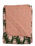 Au Maison - Quilt Ethnic, Tiger-Green/Pink, 140X220 Cm - Tekid ja pleedid - 140X220CM