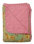 Au Maison - Quilt Ethnic, Jungle-Green/Pink, 140X180 Cm - Tekid ja pleedid - 140X180CM