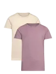 Minymo - Basic 33 -T-Shirt Ss (2-Pack) - L&uuml;hikeste varrukatega - 116