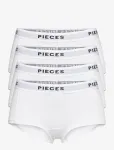 Pieces - Pclogo Lady 4 Pack Solid Noos Bc - Hipsterid ja bokserid - S