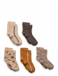 Minymo - Socks W. Pattern (5-Pack) - Sokid - 35\38