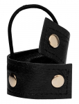 Corinne - Leather Band Short Bendable Rivets - Juuksekummid - ONE SIZE