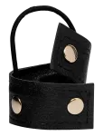 Corinne - Leather Band Short Bendable Rivets - Juuksekummid - ONE SIZE