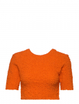 Ganni - Cotton Poplin - L&uuml;hikeste varrukatega topid - 42