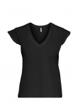 ONLY - Onlmay Life S/S Frill V-Neck Top Box Jrs - L&uuml;hikeste varrukatega - XS