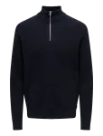 ONLY & SONS - Onsphil Reg 12 Struc Half Zip Knit Noos - Poolpika lukuga džemprid - XXL
