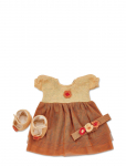 Smallstuff - Doll Clothing, Party Dress W. Shoes And Hair Band - Nukuriided - ONE SIZE 30 cm