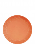 Aida - Confetti Apricot Middags Tallerken M/Relief Porcel&aelig;n 1 Stk 27,5 Cm - Praetaldrikud - &Oslash; 28.5 CM x 28.5